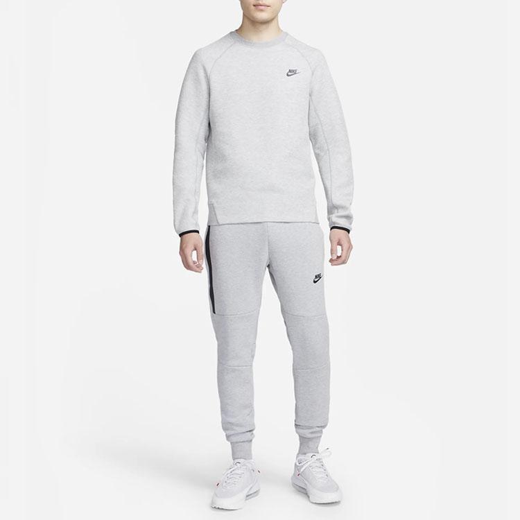 Nike Спортивная повседневная толстовка с принтом логотипа для мужчин, топ, серый FB7917-063