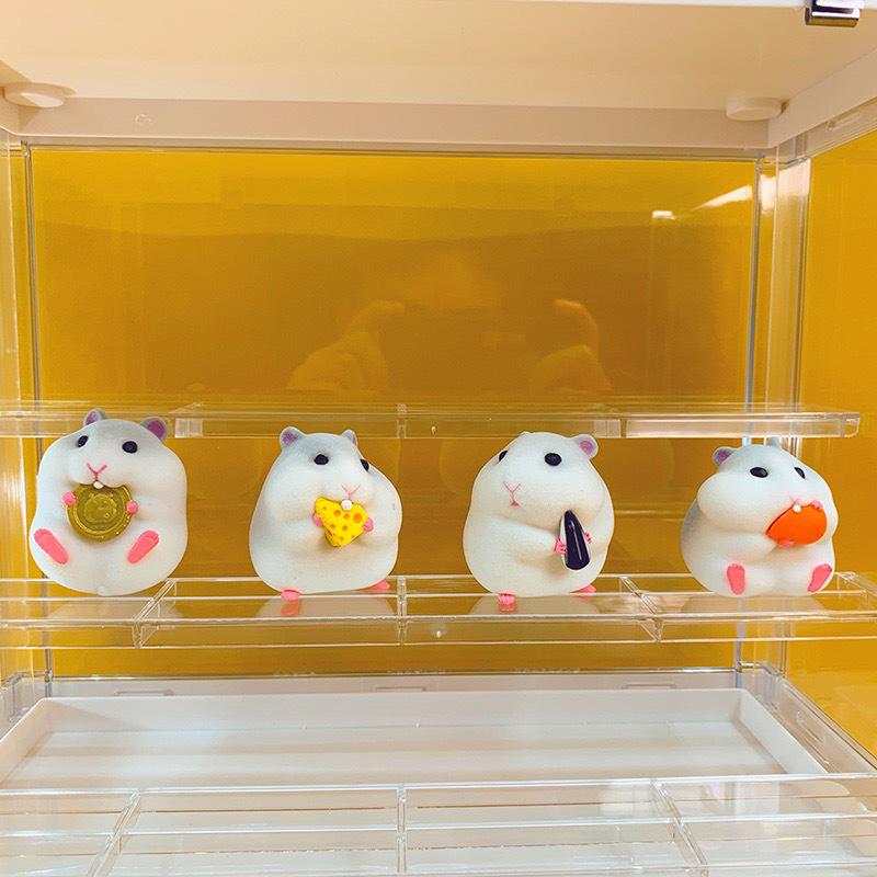 Ручная flocked хомяк автомобильное украшение - Милое украшение интерьера и подарок