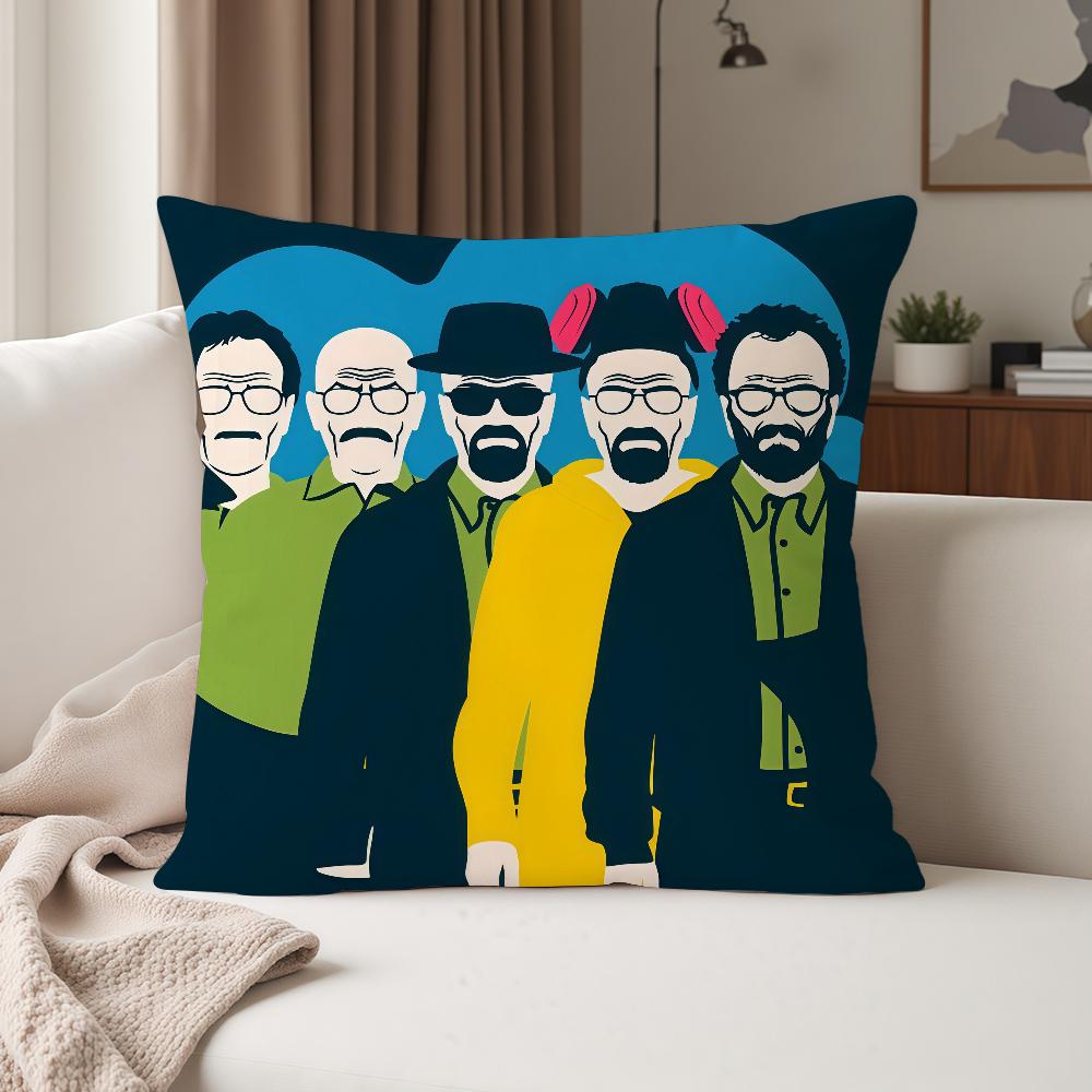 TV Series Breaking Bbad Self Adhesive Pillow Case Suitable For Bedrooms Living Rooms Cars Home Decoration