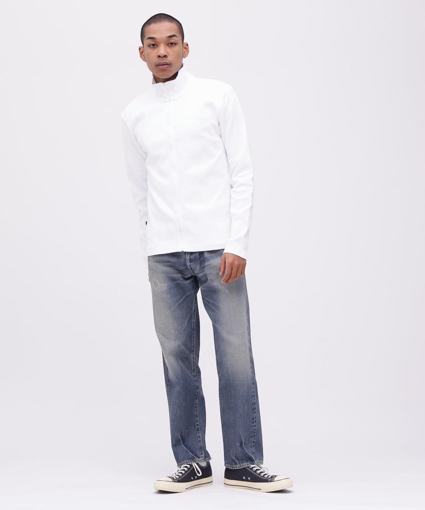 AVIREX DAILY STAND ZIP RIB JACKET 6153642 S white