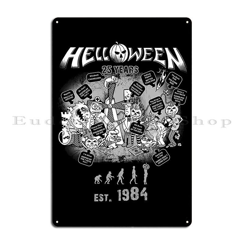 Helloween Is A Power Metal Classic Metal Plaque Poster Party Cinema Designs Club Painting Tin Sign Poster