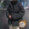 Men's Thick Cotton-Padded Winter Jacket - Fashionable Loose Fit, Stand Collar, Warm Bread Jacket.