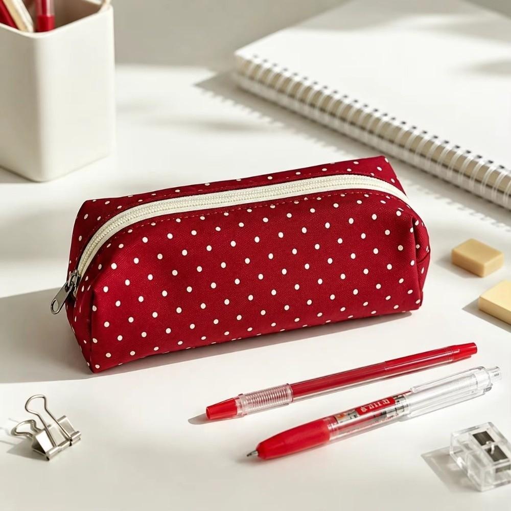 Large Capacity Stationery Pouch Canvas Pen Pouch New Pen Storage Bag For Students