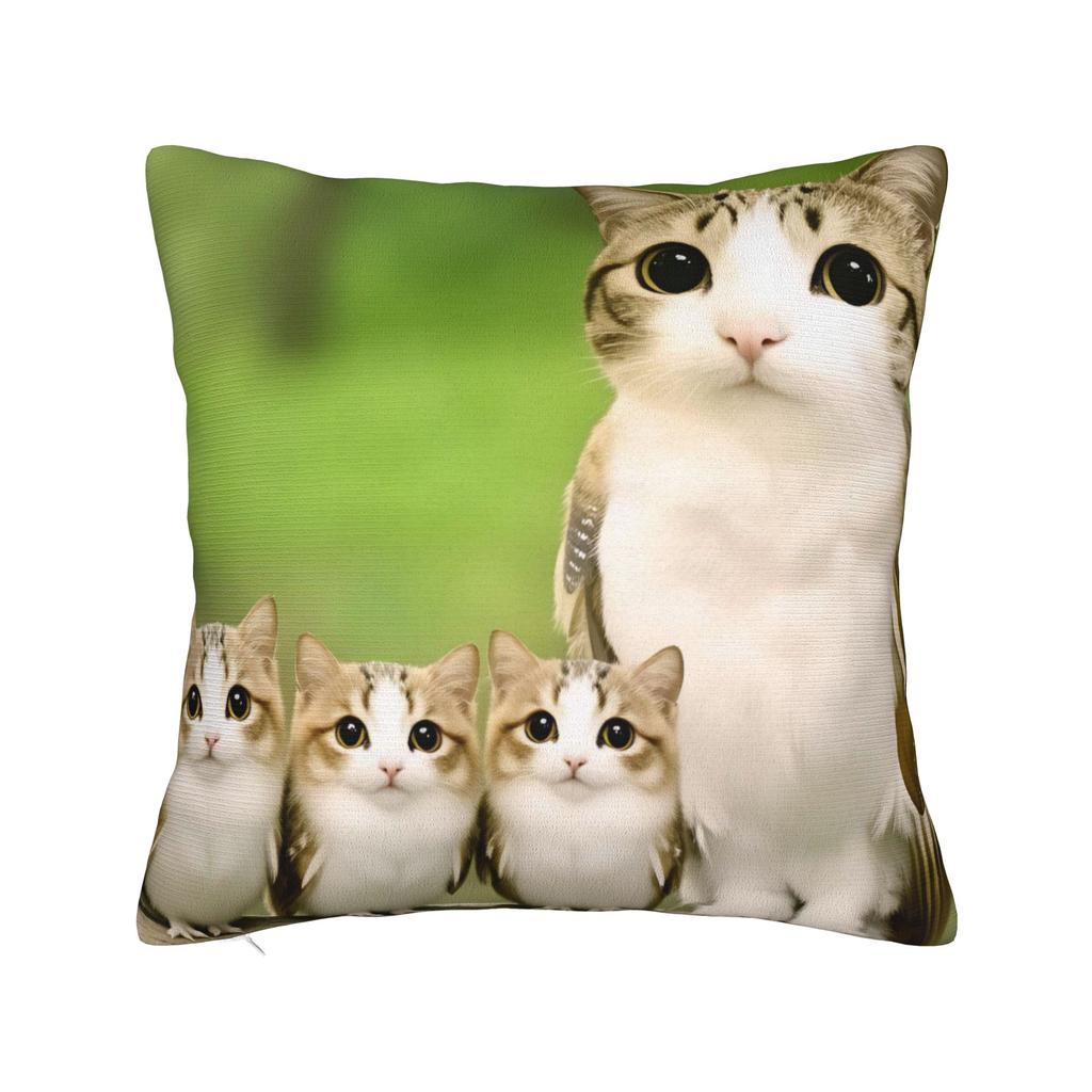 Наволочка Meowl Забавная Милая Кошка Сова Винтажная Наволочка Для Гостиной Наволочки На Подушки Для Стульев