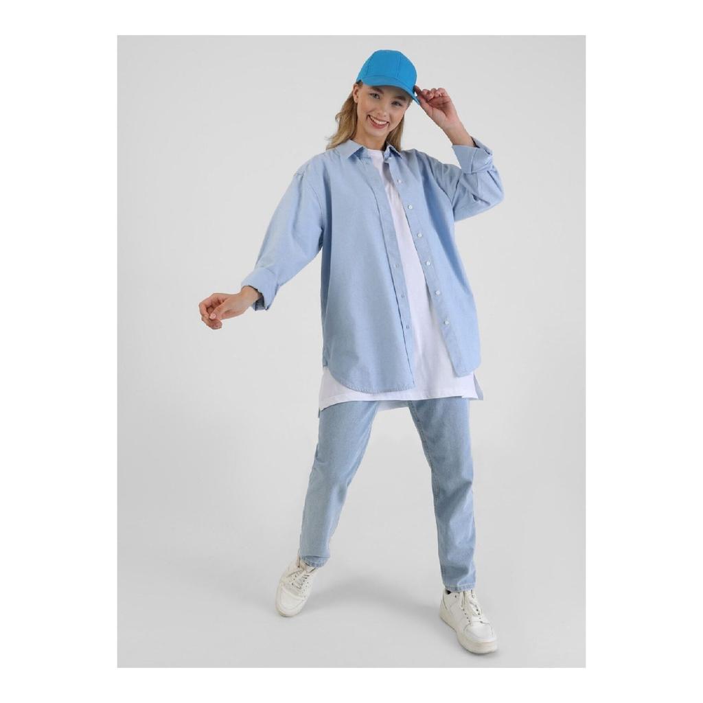 Cotton Fabric Comfortable Fit T-shirt - White -