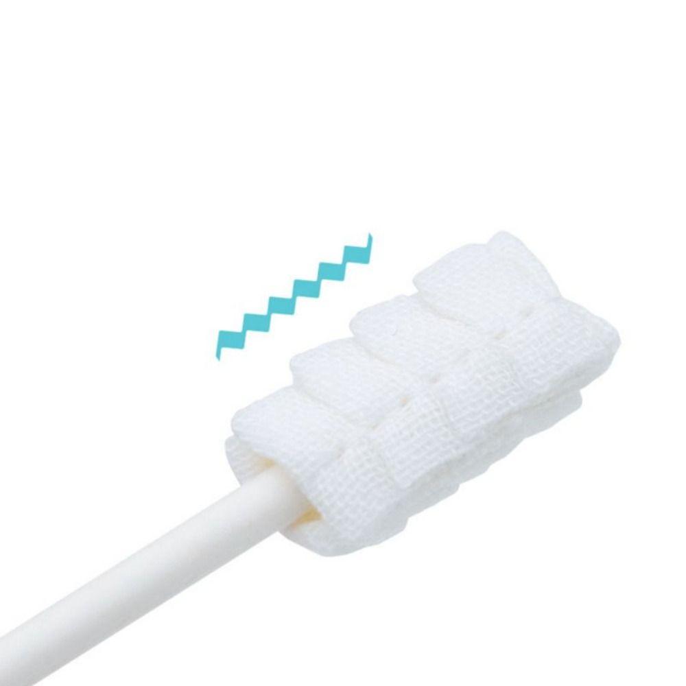 30pcs New Clean Gauze Dental Care Oral Cleaning Brush Toothbrush Paper Rod Baby Tongue Oral Cleaner