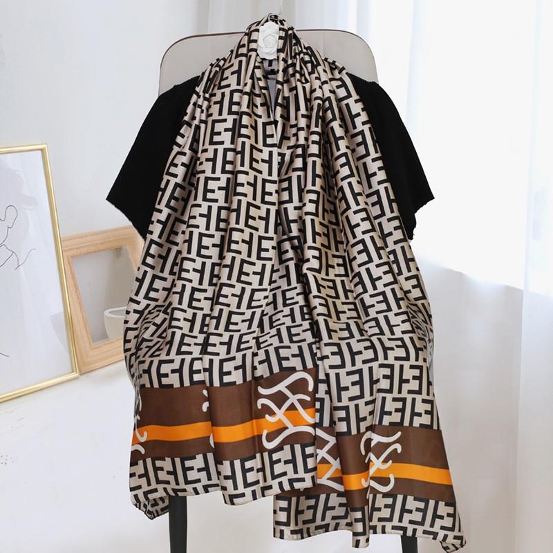 Новый искусственный шелк с принтом шелковый шарф для женщин универсальный геометрический солнцезащитный пляжное полотенце этнический стиль украшение марлевая шаль