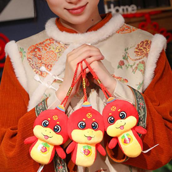 Кукла Змея 2025 год Змеи плюшевая игрушка китайский зодиак чучело животное для украшения весеннего праздника