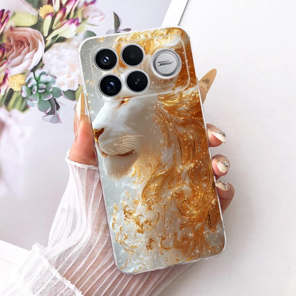 Для Xiaomi POCO F8 Ultra Чехол Роскошный Мультяшный Дракон Прозрачный ТПУ Защитная Крышка Для Poco F8 Pro Ultra PocoF8 Pro Мягкий Чехол