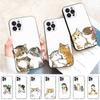 Funny Cartoon Cat Cute Animal Phone Case For iPhone 14 11 12 13 Mini Pro Max 8 7 6 6S Plus X SE 2020 XR XS Funda Case