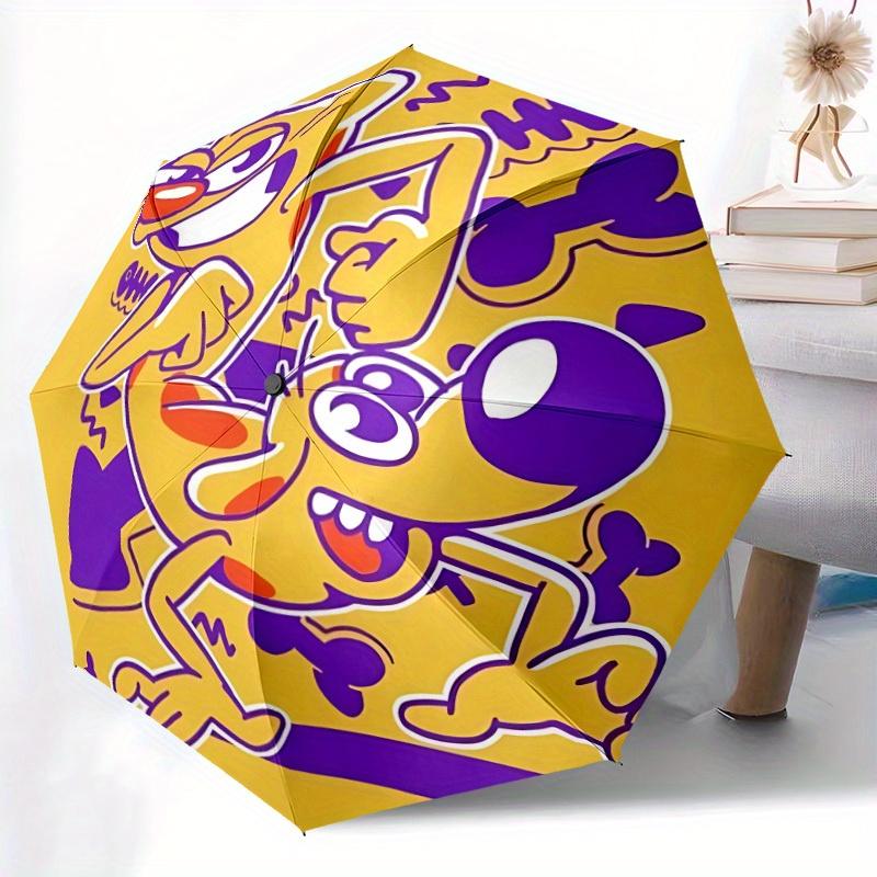CatDog Home Essential Cute Cartoon Umbrella, Portable Folding Umbrella Suitable for All Seasons a0821085