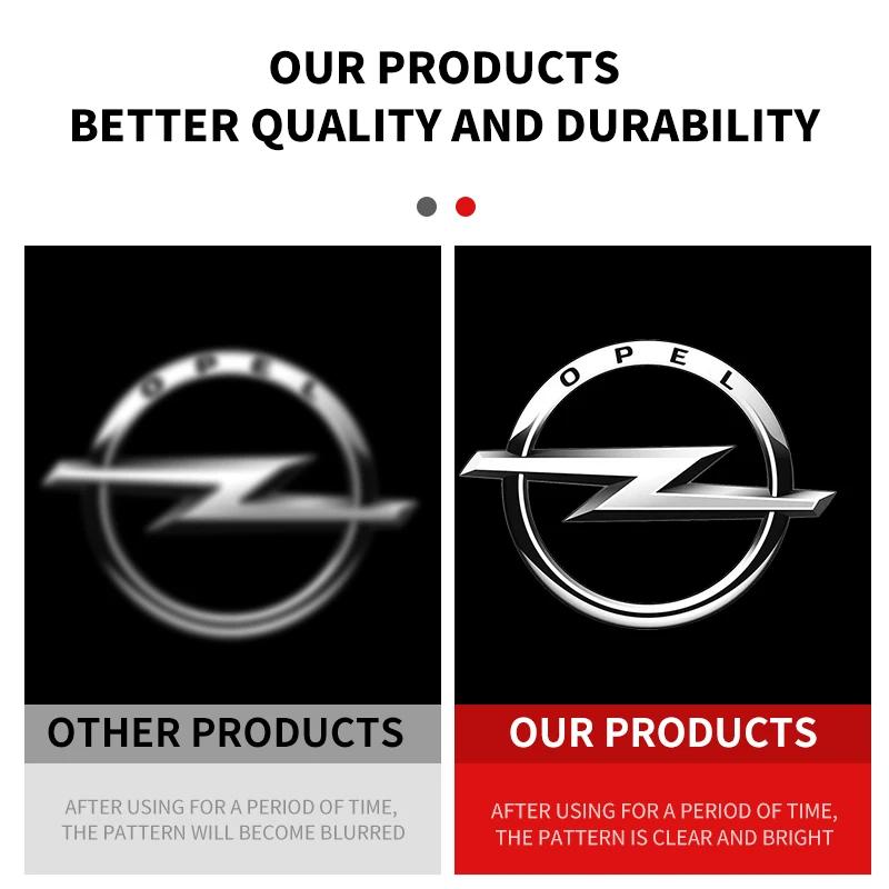 2 pieces LED Car Door Lights Welcome Light Emblem Logo Lamps For Opel Insignia A B 2009-2017 Antara 2008-2018 car accessories