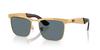 Солнцезащитные очки 0RB3875 WAYFARER DELUXE ПЕСКОСТРУЙНАЯ НОЖКА LEGEND GOLD ТЕМНО-СИНИЙ ПОЛЯР 92763R56 Поляризационные [Ray-Ban]