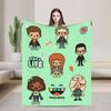 Toca boca life world    Плюшевые пледы из кораллового флиса  Пледы для кровати, путешествий, теплая спальная кровать,