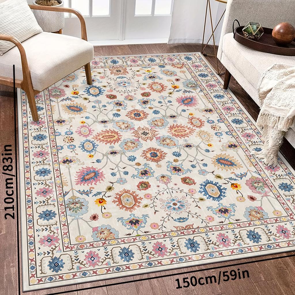 High-quality Soft Boho Vintage Rug Large Area Carpet for Bedroom Dining Living Room Mat Sofa Coffee Table Floor Mat Home