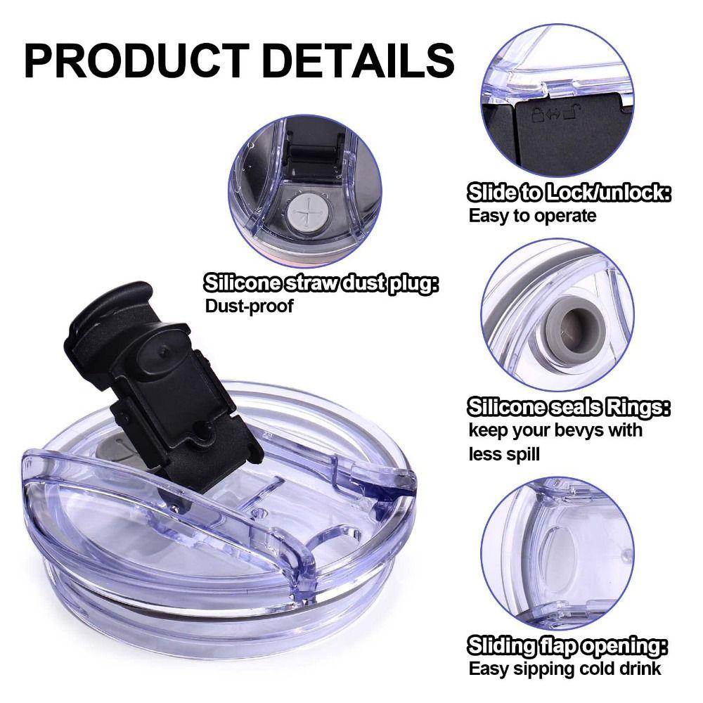 1 шт. 40 унций брызгозащищенные пластиковые крышки Themos для чашки Staney с ручкой крышка для бутылки крышка для чашки