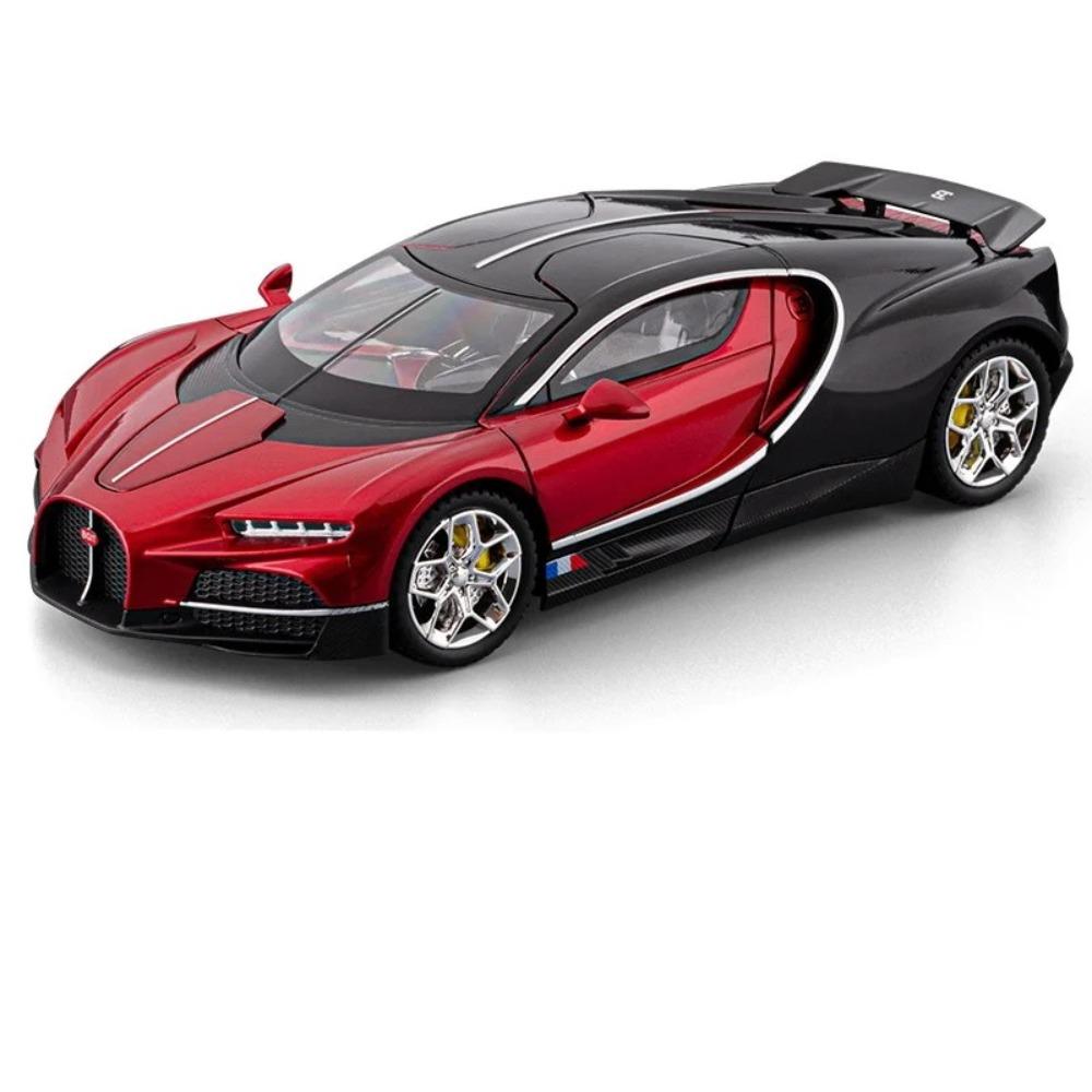 1/24 Bugatti Tourbillon Chiron Сплав Модель Спортивного Автомобиля Литой Металл Гоночные Транспортные Средства Модель Автомобиля Звук и Свет Высокая Симуляция Детский Подарок
