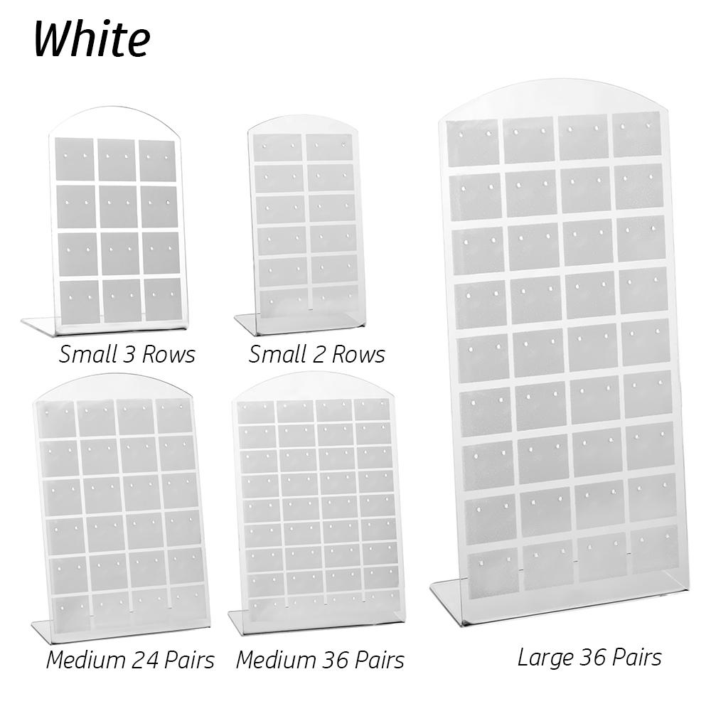 Fashion Necklaces Holder Jewelry Show Rack Plastic Display Metal Stand Organizer Earrings Ear Studs