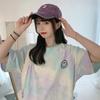 Лето 2024, корейская футболка с короткими рукавами для женщин, большие футболки с рисунком, длинные топы y2k, модная уличная одежда унисекс в стиле Харадзюку