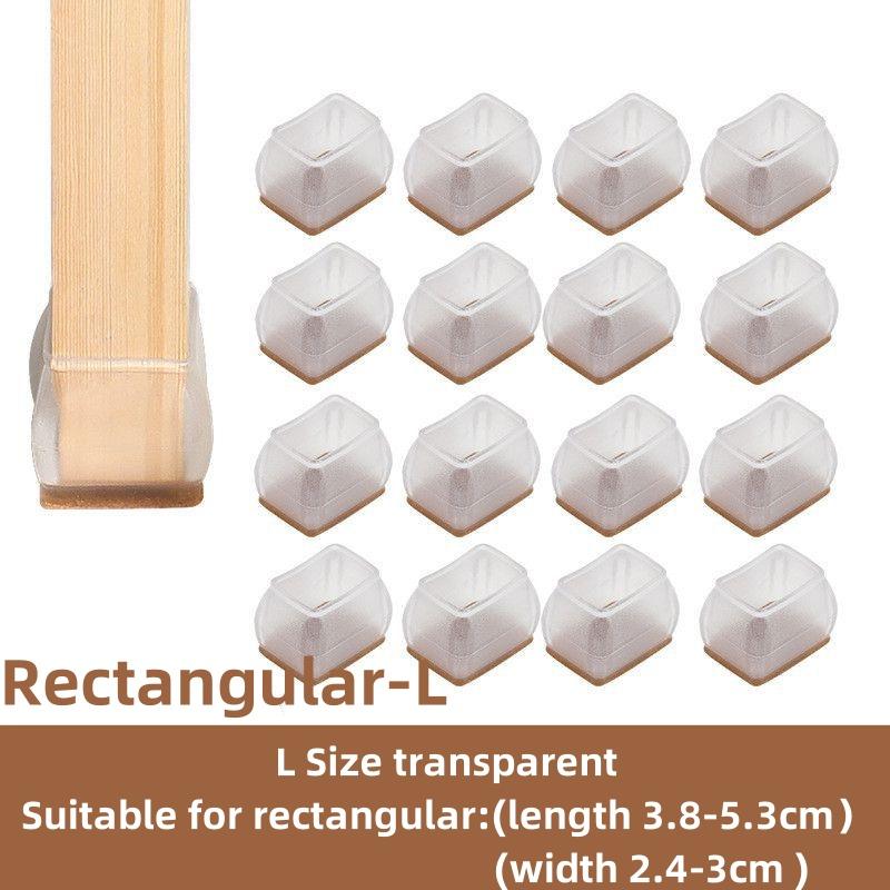 16Pcs Silicone Furniture Non-Slip Legs Pads Chair Leveling Feet Mat Hardwood Floors From Scratches Protectors Mat Home Decor