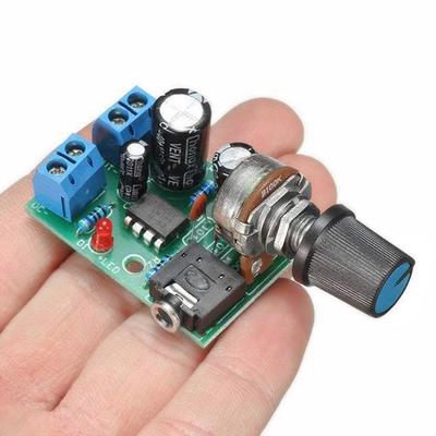 Lm386 10 Вт плата усилителя звука моно 3,5 мм постоянный ток 3-12 В регулятор громкости