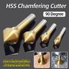 Countersink Drill Bit Set Deburring Taper Hole Cutter Wood Metal Aluminum 90 Degree Titanium Chamfering Tool 5-10/10-15/15-20mm