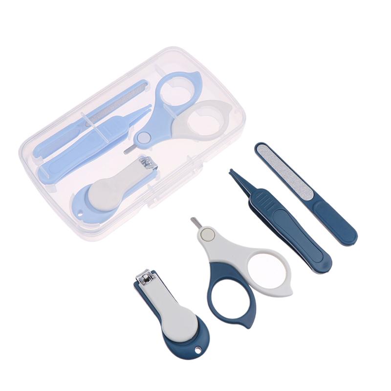 Безопасный детский набор щипчиков для ногтей, триммер для ногтей, кусачки, пинцеты, инструменты для ухода за ногтями и ушами малышей