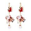 Adjustable Chain Christmas Jewelry Enamel Pendant Pendant Necklace  Festive Party