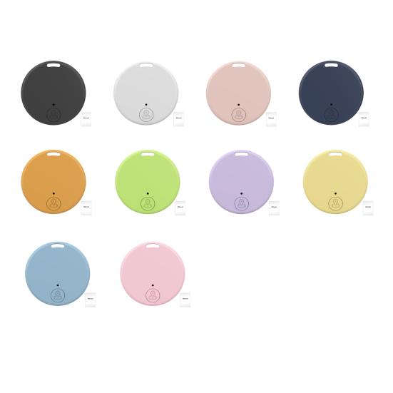 Круглый GPS-трекер с поддержкой Bluetooth, портативный, для ключей, кошелька, багажа, питомцев, искатель предметов, локатор, водонепроницаемый, двусторонняя сигнализация, устройство слежения против потери