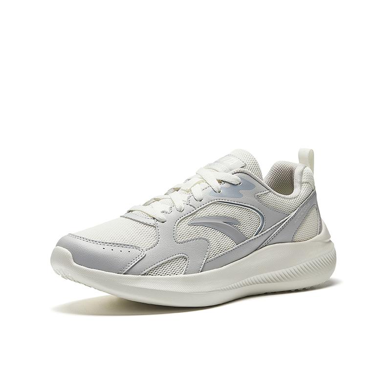 Anta Коллекция для бега Дышащие и легкие Низкие повседневные кроссовки для тренировок и бега Мужские Бело-серые Кроссовки 912535507-2