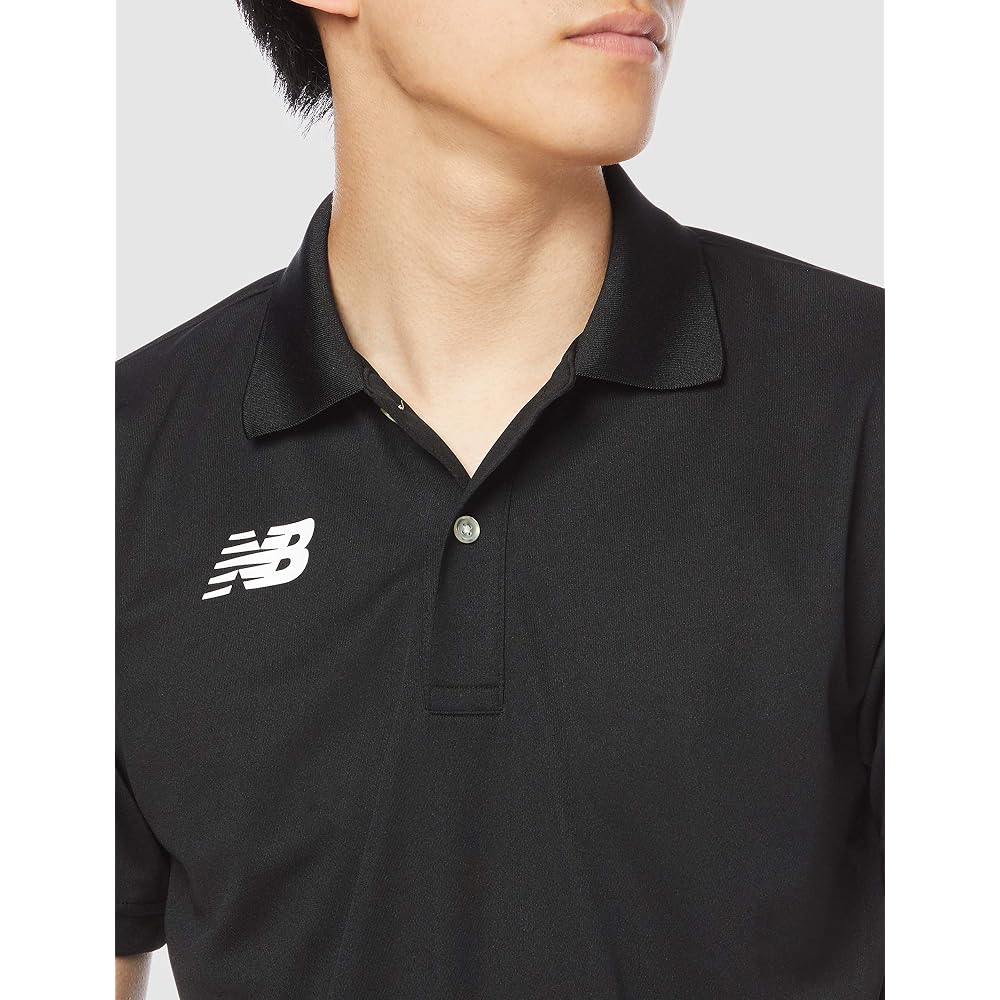 New Balance Polo Shirt, Game Polo Shirt, Black (BK), Japan Size XL (equivalent to Japanese size XL)