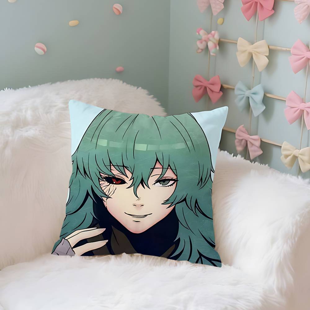 AnimeYYoshimuras Case Plush Fabric Soft Pillowcase Double Sided Print Cushion Cover Household Gifts