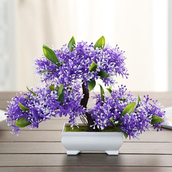 Искусственное растение Привлекательный Невыцветающий Пластиковый Настольный Искусственный Комнатный Декор