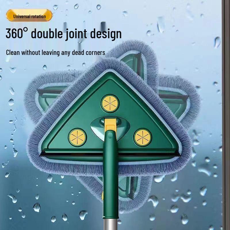 Треугольная швабра: Легкое чистящее средство для разных поверхностей: кухни, потолка, плитки, пола и стен