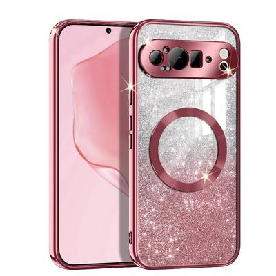 Для Google Pixel 9 Pro XL чехол для Magsafe Magnetic Glitter Gradient Plating Luxury Soft Full Protection Cover для Pixel 9Pro XL Pixel9 8 Pro 8A