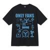 Only Fans Забавные Футболки Модная Уличная Одежда Графическая Футболка Хлопок Короткий Рукав Юмор Поп Футболки Унисекс Эстетика Y2k Мужская Одежда