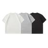 Trendy Solid Color Textured Round Neck Loose Japanese Style Men's T-Shirt - Summer 2026 Collection