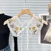 Clothing Accessories Women's Lace Collar Flower Sweet Tied Cloak Fake False Collars Lace Up Shawl