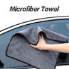 Microfiber Car Cleaning Towel Automobile Motorcycle Washing Glass Household Cleaning Small Towel Grey