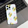Средиземноморский Лимон Фрукт арт Чехол для Телефона Для iPhone 17,16,15,14,13,12,11 Plus,Pro Max,XS,Мягкий Силикон Черный Чехол