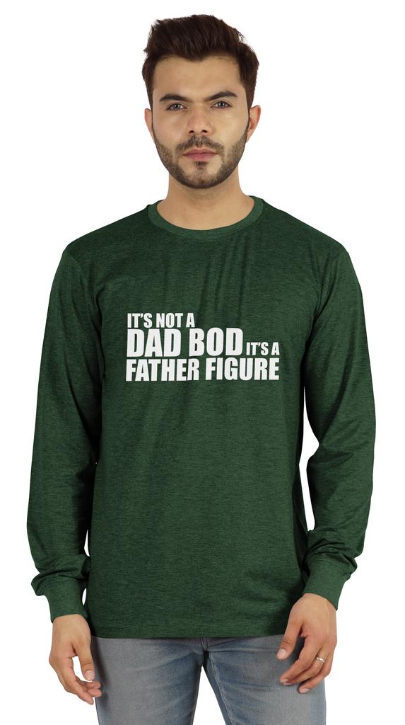 Inkmeso Мужская футболка It's Not A Dad Bod It's A Father Figure Смешные цитаты Папочка футболка