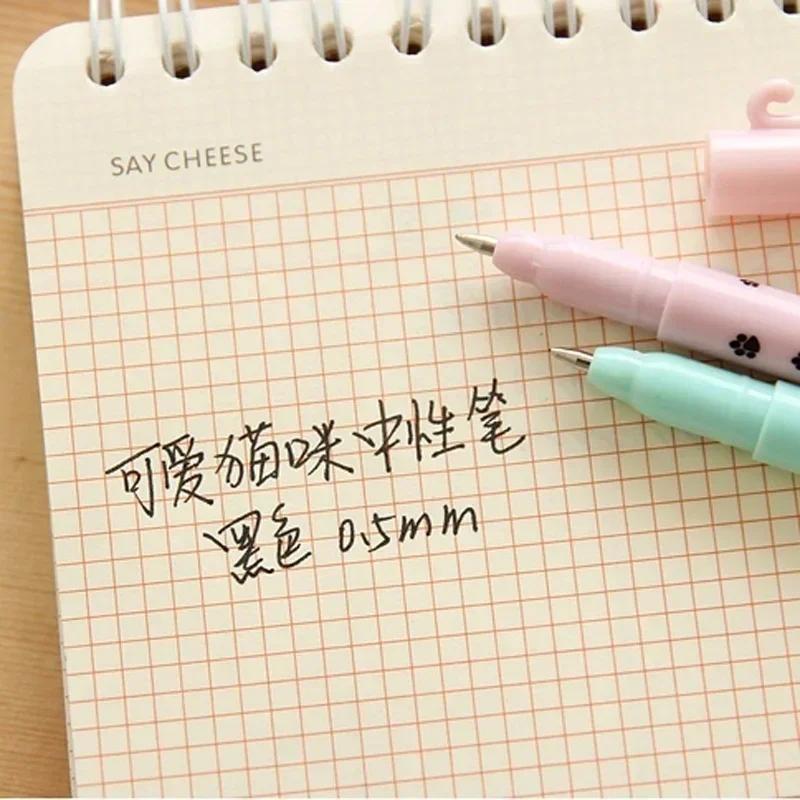 1 Pcs Cute Multicolor Animal Lovely Cat Kitty Ball Point Pen Stationary Kids Students Cute Pens Kids School Supplies Art Writing