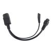 IEC320 C14 Male To C5 C7 Female Power Cord 1 In 2 Out 10A 250V Waterproof Power Extension Adapter