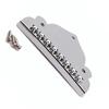 With 3Pcs Screws Mandolin Tailpiece Silver Mandolin Bridge Replacement  For Mandolin Instrument