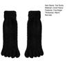 1 Pair Coral Fleece Toe Socks Winter Thick Warm Five Finger Split-Toe Floor Socks Plush Sleep Socks Non-Slip Mid-Calf Socks for Home