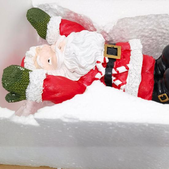 Украшение в виде Санта-Клауса Yousheng с подносом, держателем для закусок и десертов, очаровательное небьющееся рождественское украшение для торта и фруктов на рождественскую вечеринку