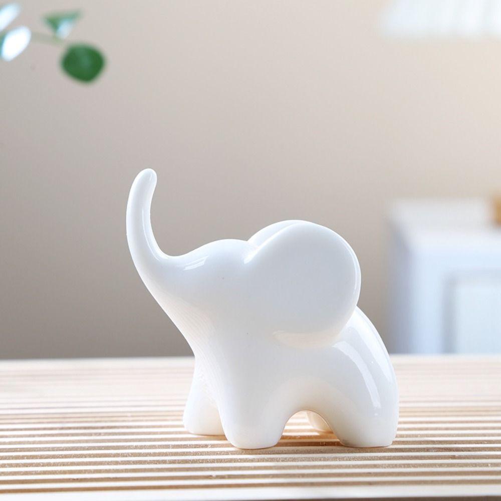 Украшения Слон Керамика Ремесла Модель Современное Искусство Животное Фэн-шуй Декор Офисные Аксессуары