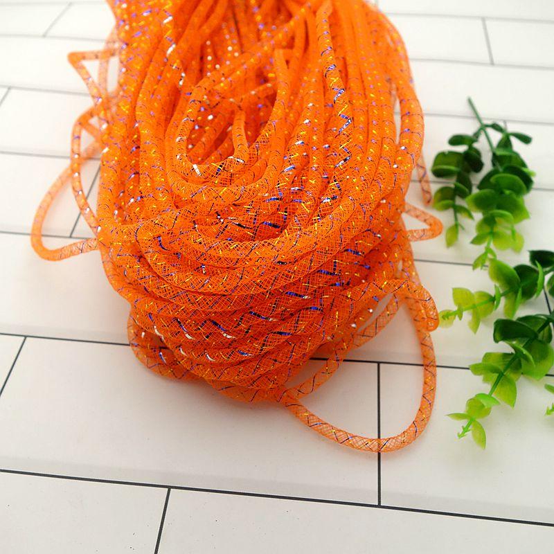 10 м Цветная сетчатая трубка-веревка 4 мм 8 мм Сетчатая трубчатая кринолиновая трубка Свадебное платье Юбка Одежда Сетка Сделай сам Изготовление Ремесленные аксессуары