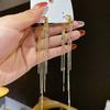 Серьги-кольца с длинными кисточками в стиле легкой роскоши Корейский темперамент Сердце-подвеска Серьги ручной работы Женские украшения Свадебный подарок
