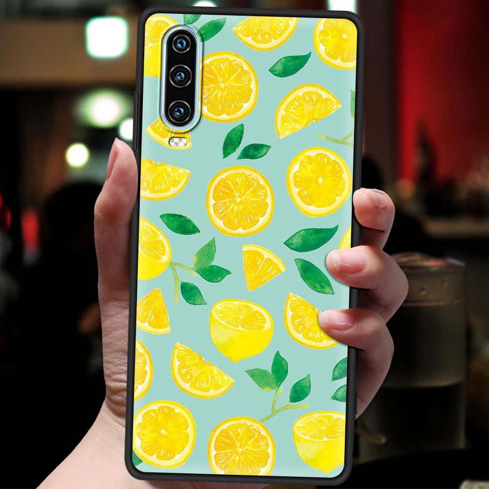 Мягкий чехол для телефона с лимонами в средиземноморском стиле для Huawei P30 Lite P50 Pro P20 P40 Lite E P Smart Z 2021 Y6 Y7 Y9 2019 Y6p Y9s Y7a